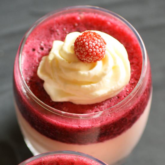 Raspberry Orange Panna Cotta