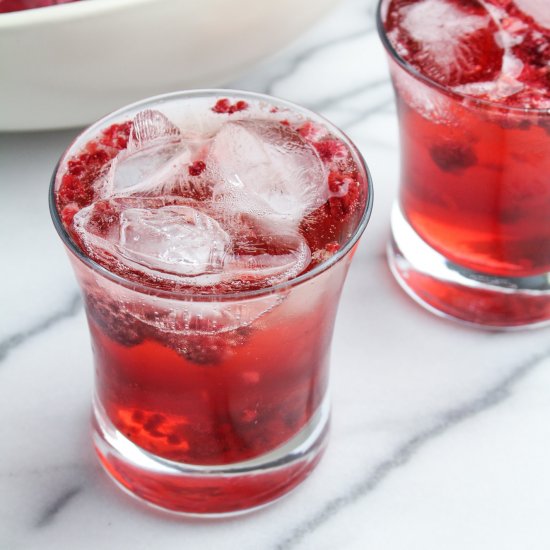 Chambord Hibiscus Champagne Punch