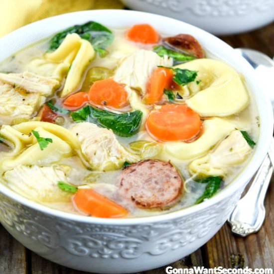 Chicken Tortellini Soup