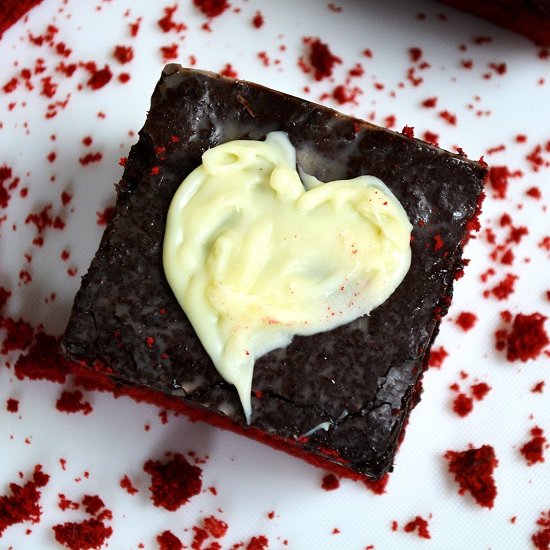 Red Velvet Truffle Bars