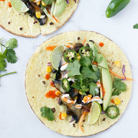 Portobello Black Bean Tacos