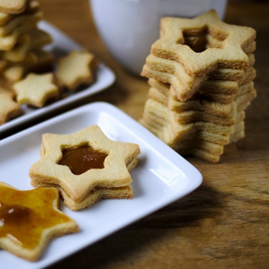 Jam Sandwich Star Cookies