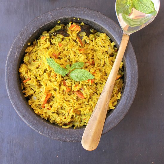 Mint Rice | Pudina Pulao