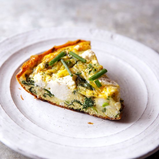 Frittata with Greens and Ricotta