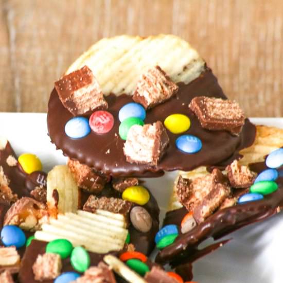 Loaded Chocolate Dipped Potato Chip