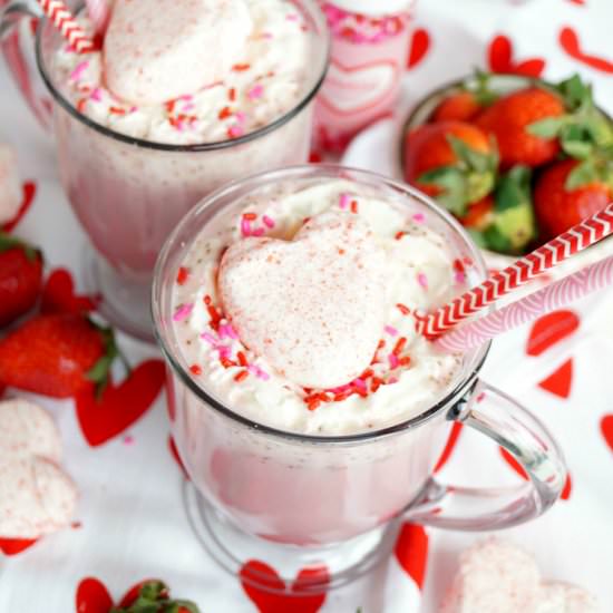 Strawberries & Cream Hot Chocolate