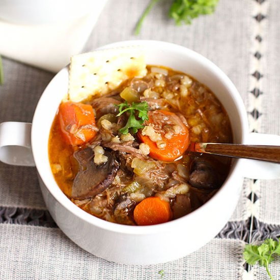 Beef Barley Vegetable Soup