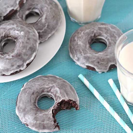 Baked Chocolate Doughnuts