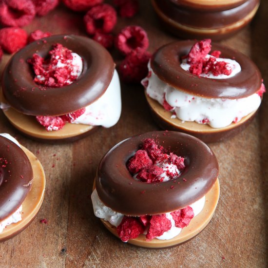 Coconut Butter Donut Sandwiches