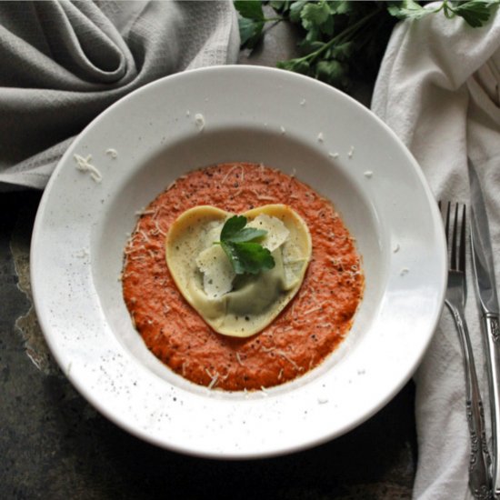 Spinach and Mushroom Ravioli