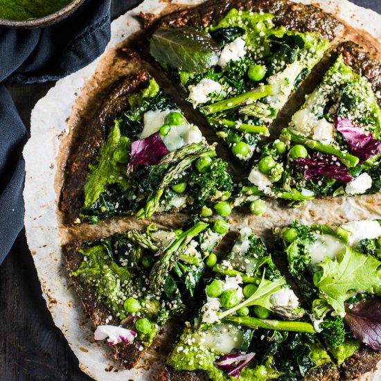 Green Goddess Pizza