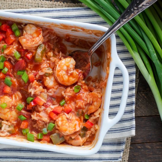 Dump and Bak Shrimp Étouffée