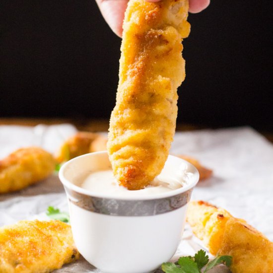 Crispy Baked Lemon Chicken Tenders