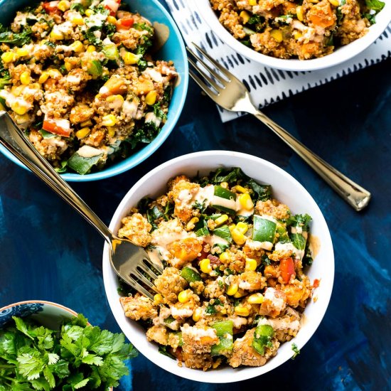 Sweet Potato Quinoa Lunch Bowls