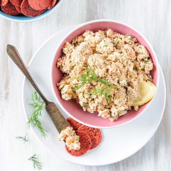 Canned and Smoked Salmon Rillettes