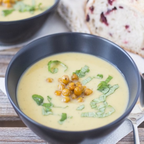 Roasted Chickpea Soup