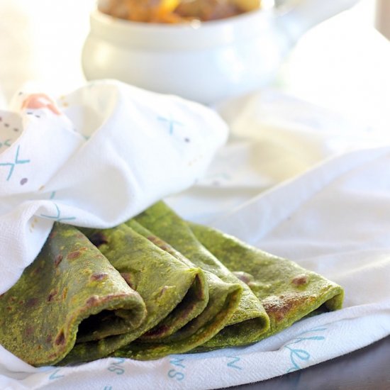 Spinach rotis