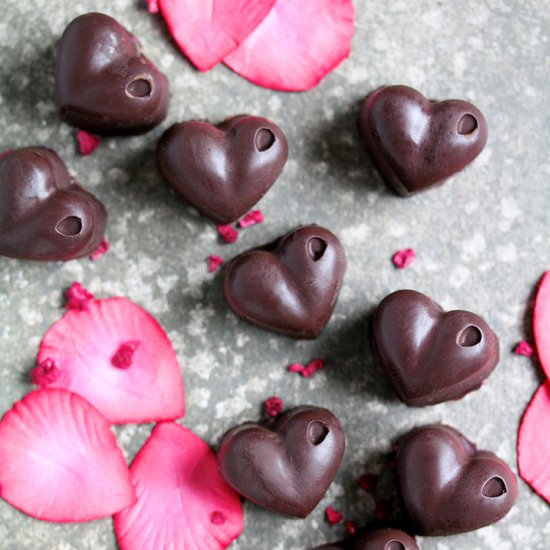 Raspberry Chocolate Hearts