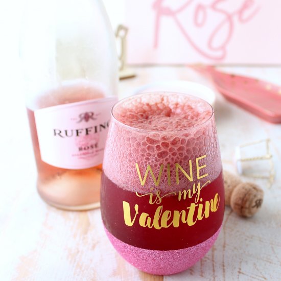 Raspberry Rosé Float