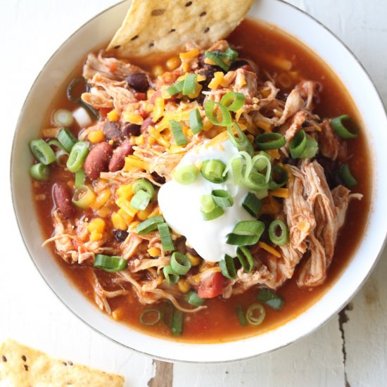 Slow Cooker Chicken Taco Soup