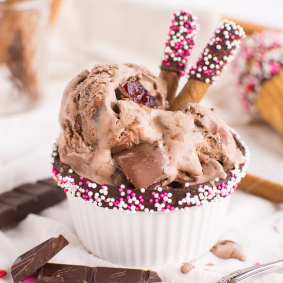 Chocolate-Covered Cherry Ice Cream