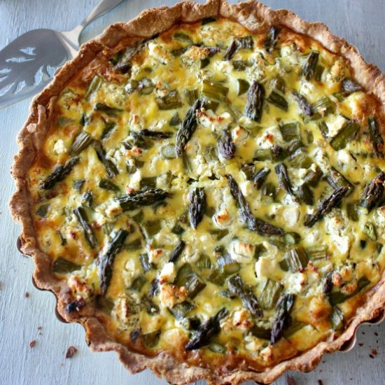 Asparagus Courgette Quiche