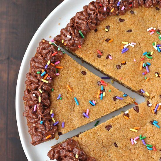 Gluten-Free & Vegan Cookie Cake