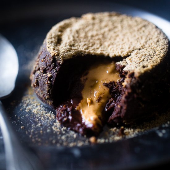 Chocolate Peanut Butter Lava Cake