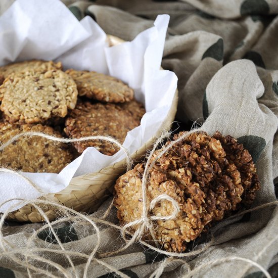 Oatmeal Biscuits with Flaxseed