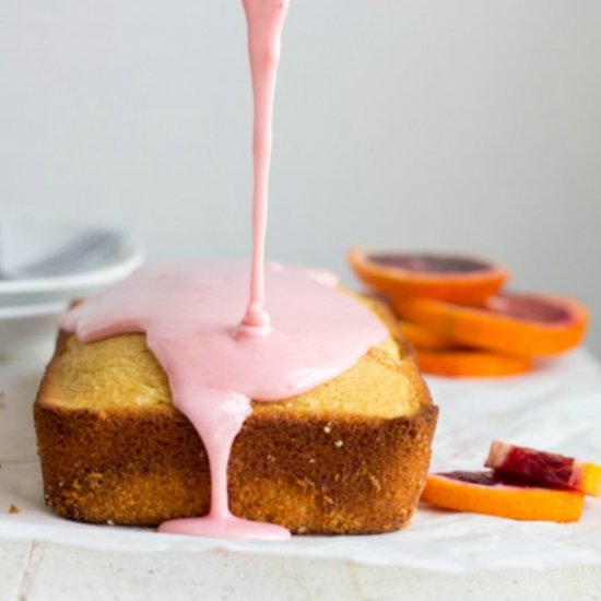 Iced Blood Orange Loaf