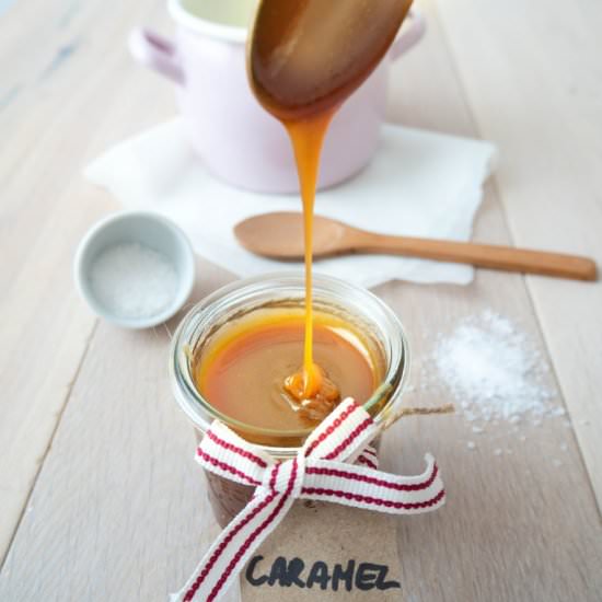 Vegan Salted Cashew Caramel Sauce