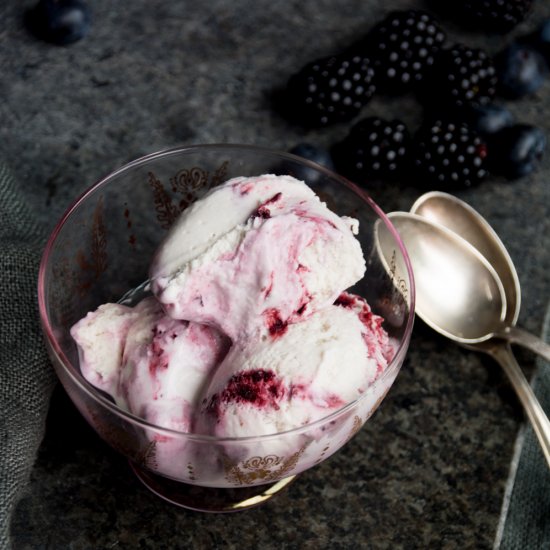 Coconut and Berry Gelato