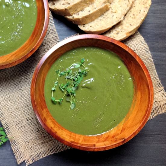 Greens and Cauliflower Soup