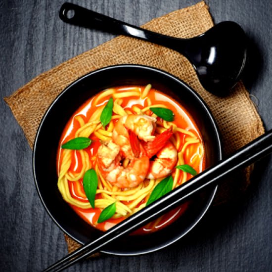 Slow Cooker Prawn Laksa