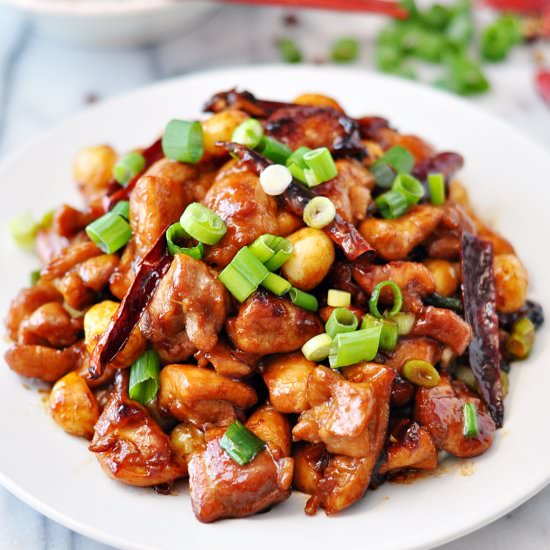 Kung Pao Chicken with Macadamias