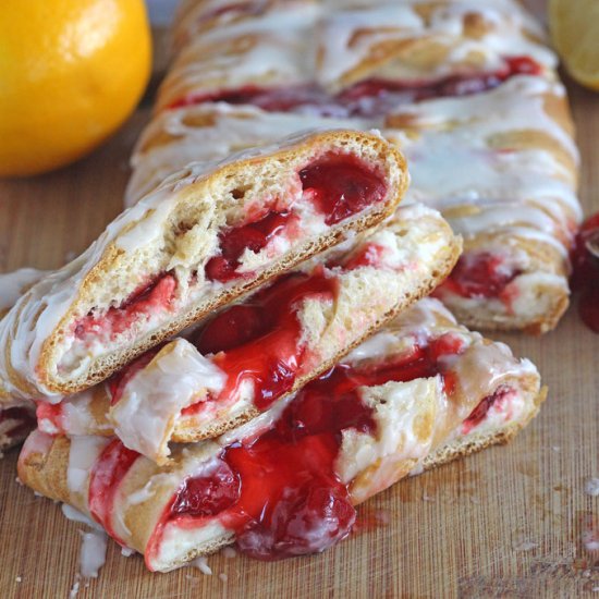 Lemon Cherry Cheese Danish