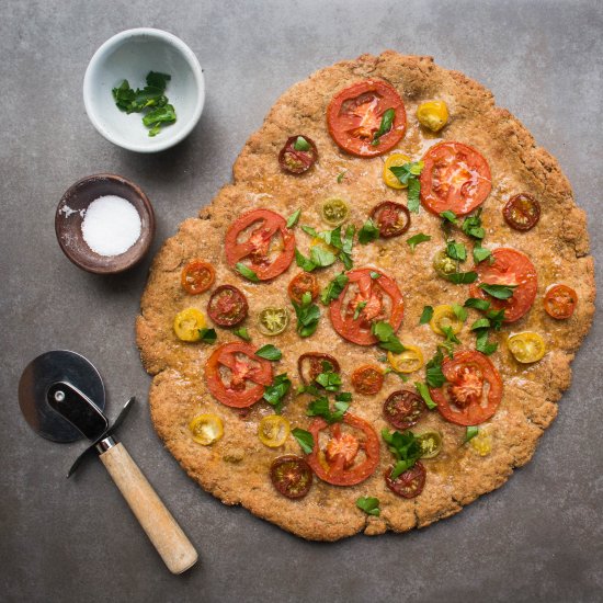 Rustic Sprouted Farro Pizza