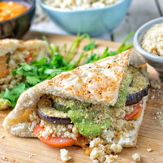 Cauliflower Rice Pesto Sandwich