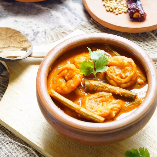 Goan Shrimp Curry with Drumsticks