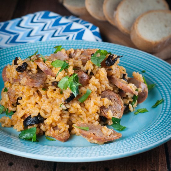 Italian Sausage & Rice in Under 30