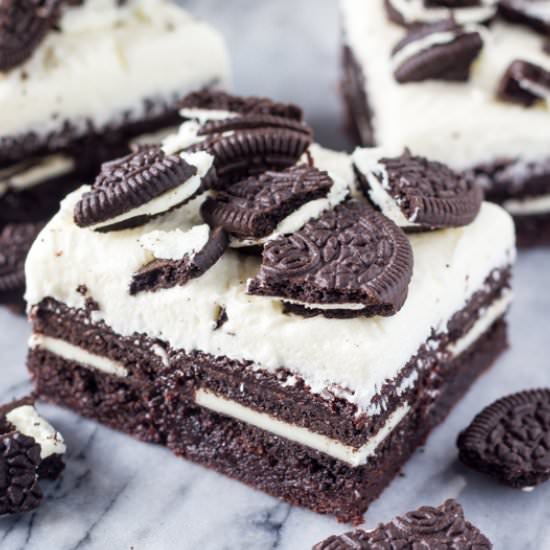 Marshmallow Oreo Brownies