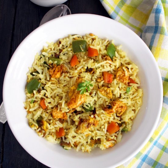 Egg Fried Rice Indian Style