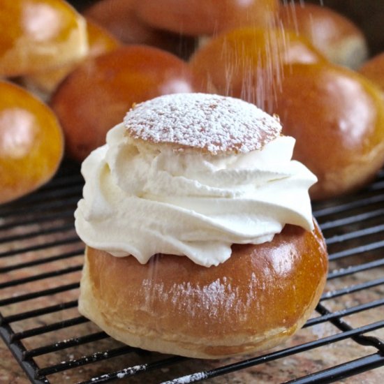 Traditional Swedish Semlor (Semla)