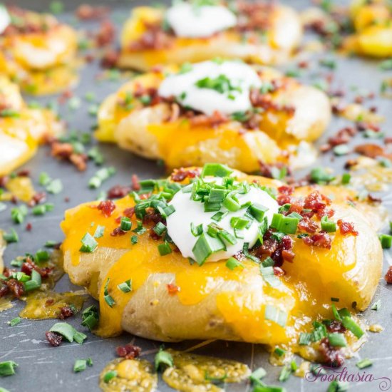 Loaded Smashed Potatoes