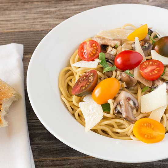 Aglio Olio with Mushrooms