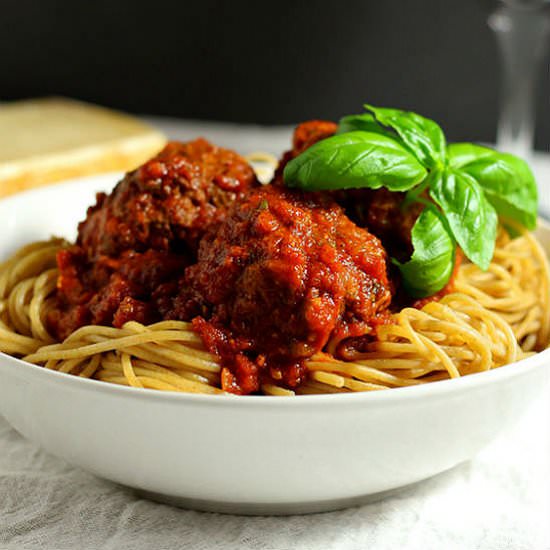 Spaghetti and Turkey Meatballs