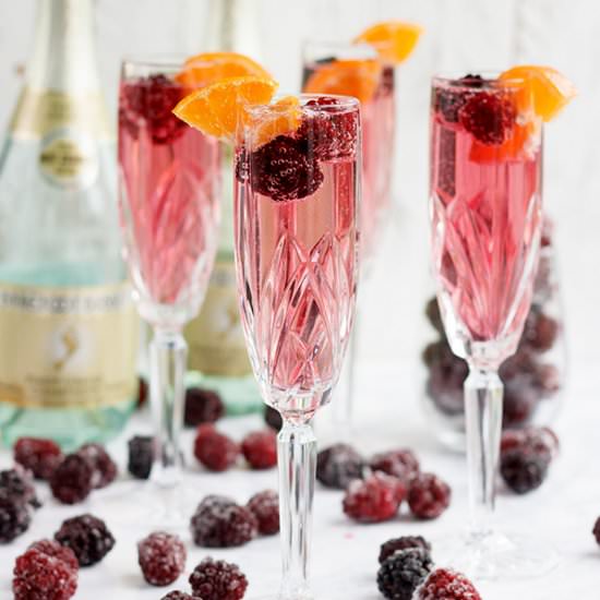 Sparkling Blackberry Punch