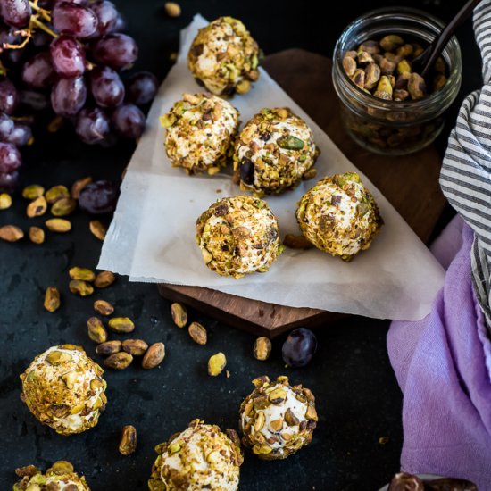 Dates, Grapes, & Cream Cheese Balls