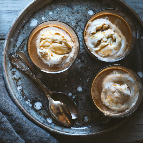 Dirty Chai Affogato