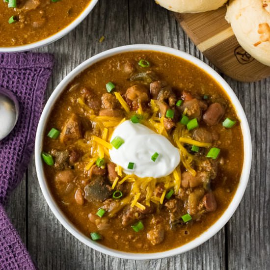 Rich & Smoky Slow Cooker Chili